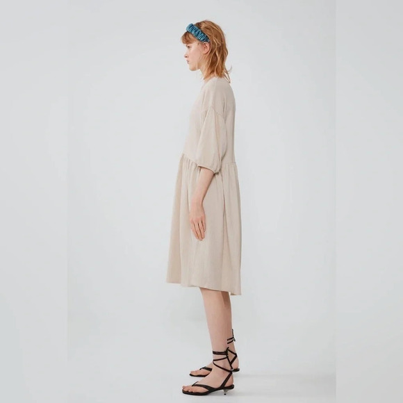 ZARA Voluminous textured weave dress - Picture 3 of 10